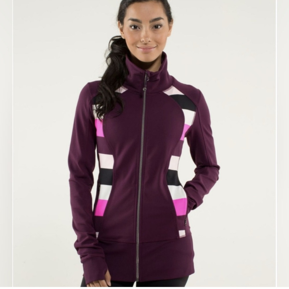 Lululemon Nice Asana Jacket Athletica Purple and Pink  Jacket
